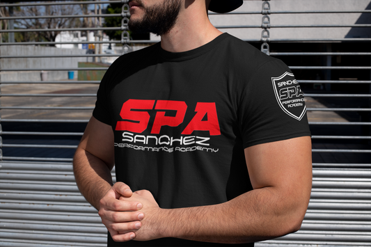 SPA Performance Tee – Red & White Logo Edition